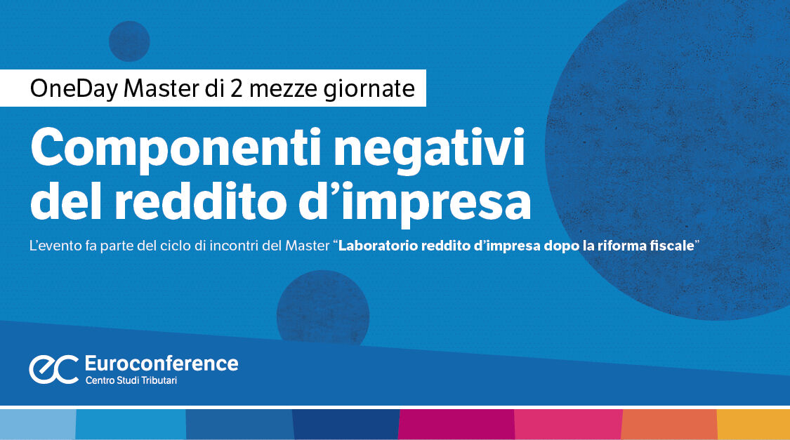 Immagine Componenti negativi del reddito d'impresa | Euroconference